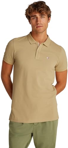 Tommy Jeans TJM Slim Placket Polo EXT S/S Polo Men's, Beige (Relic Tan), XXL von Tommy Jeans