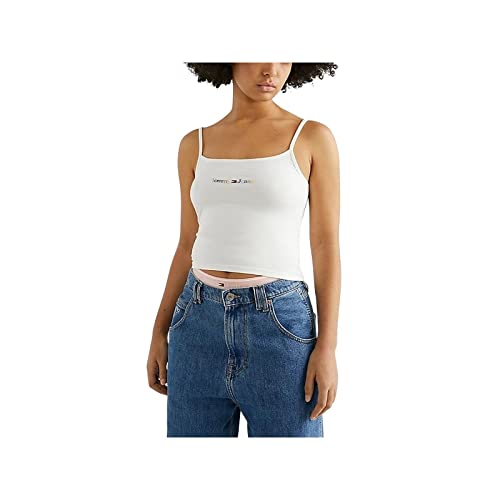 Tommy Jeans TJW BBY Color LINEAR Strap TOP Neutral - L von Tommy Jeans