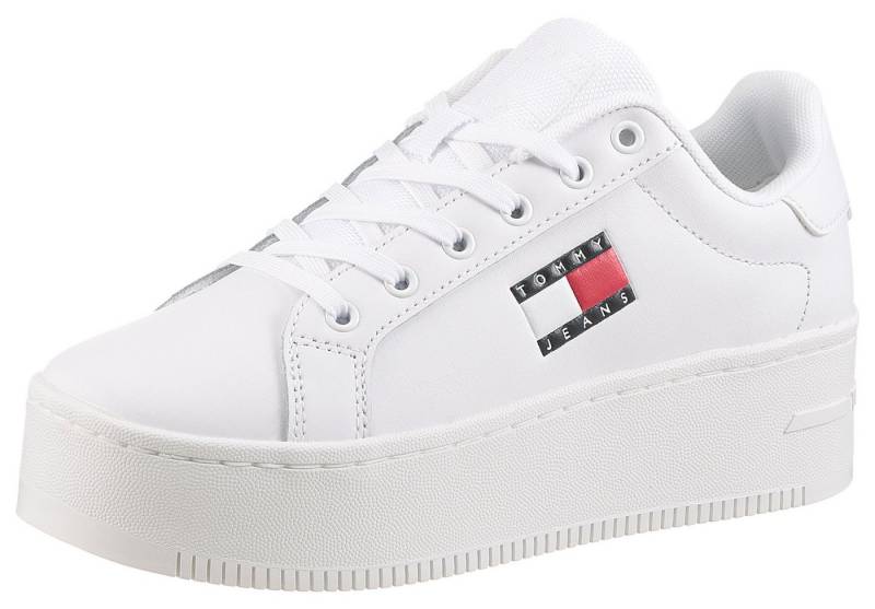 Tommy Jeans TJW FLATFORM SNEAKER Plateausneaker, Freizeitschuh, Halbschuh, Schnürschuh mit Schaftrandpolsterung von Tommy Jeans