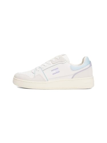Tommy Jeans TJW Retro Basket Sneaker für Damen, Ecru/Slushy Ice, 39 EU Tommy Jeans TJW Retro Basket Sneaker für Damen, Ecru/Slushy Ice, 39 EU von Tommy Jeans