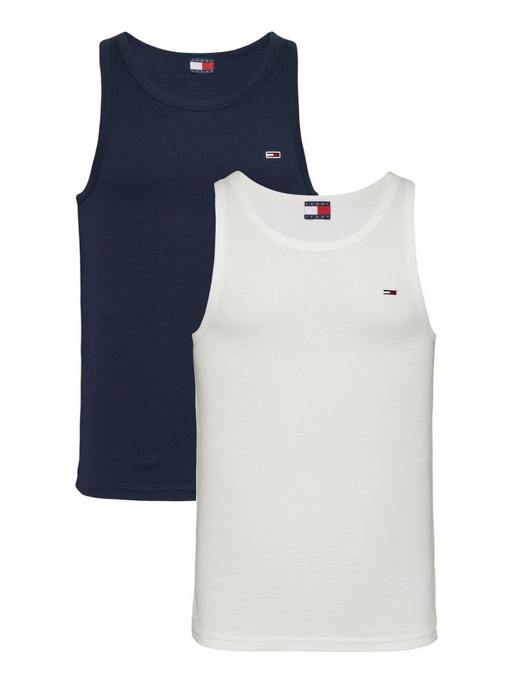 Tommy Jeans Tanktop TJM XSLIM 2PCK RIB TANK EXT (Packung, 2-tlg., 2er) mit gerippter Struktur von Tommy Jeans