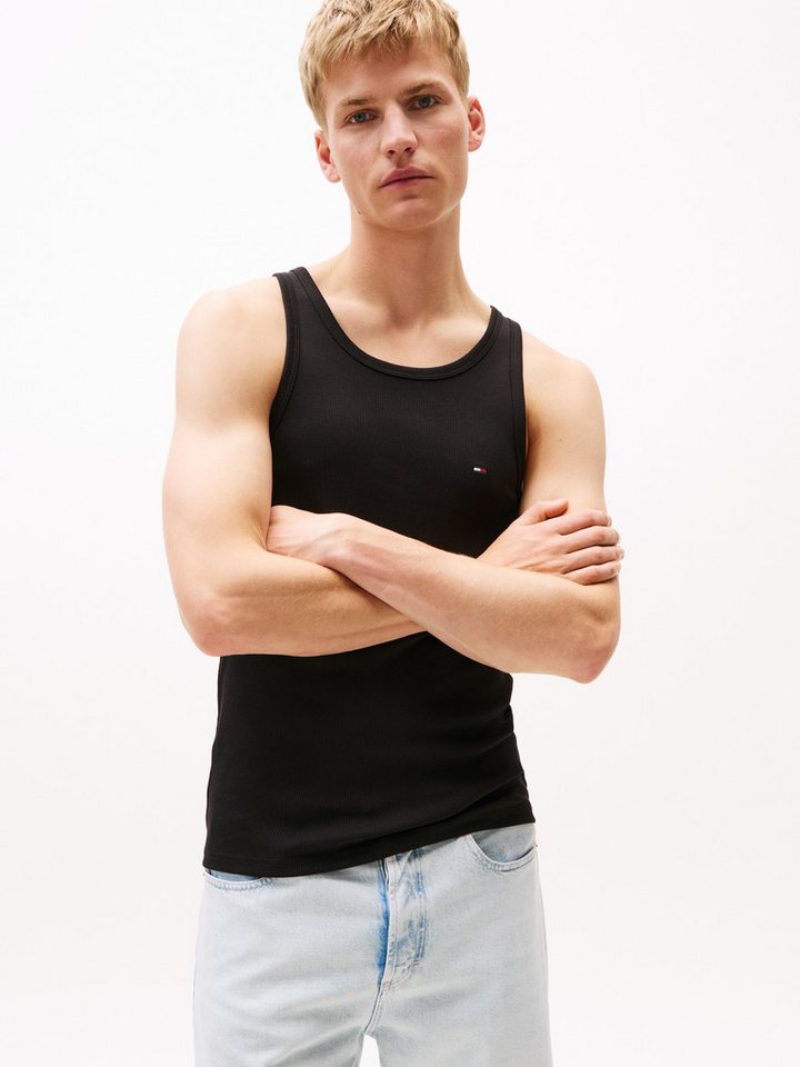 Tommy Jeans Tanktop TJM XSLIM CLSSC FLAG RIBBED TANK von Tommy Jeans
