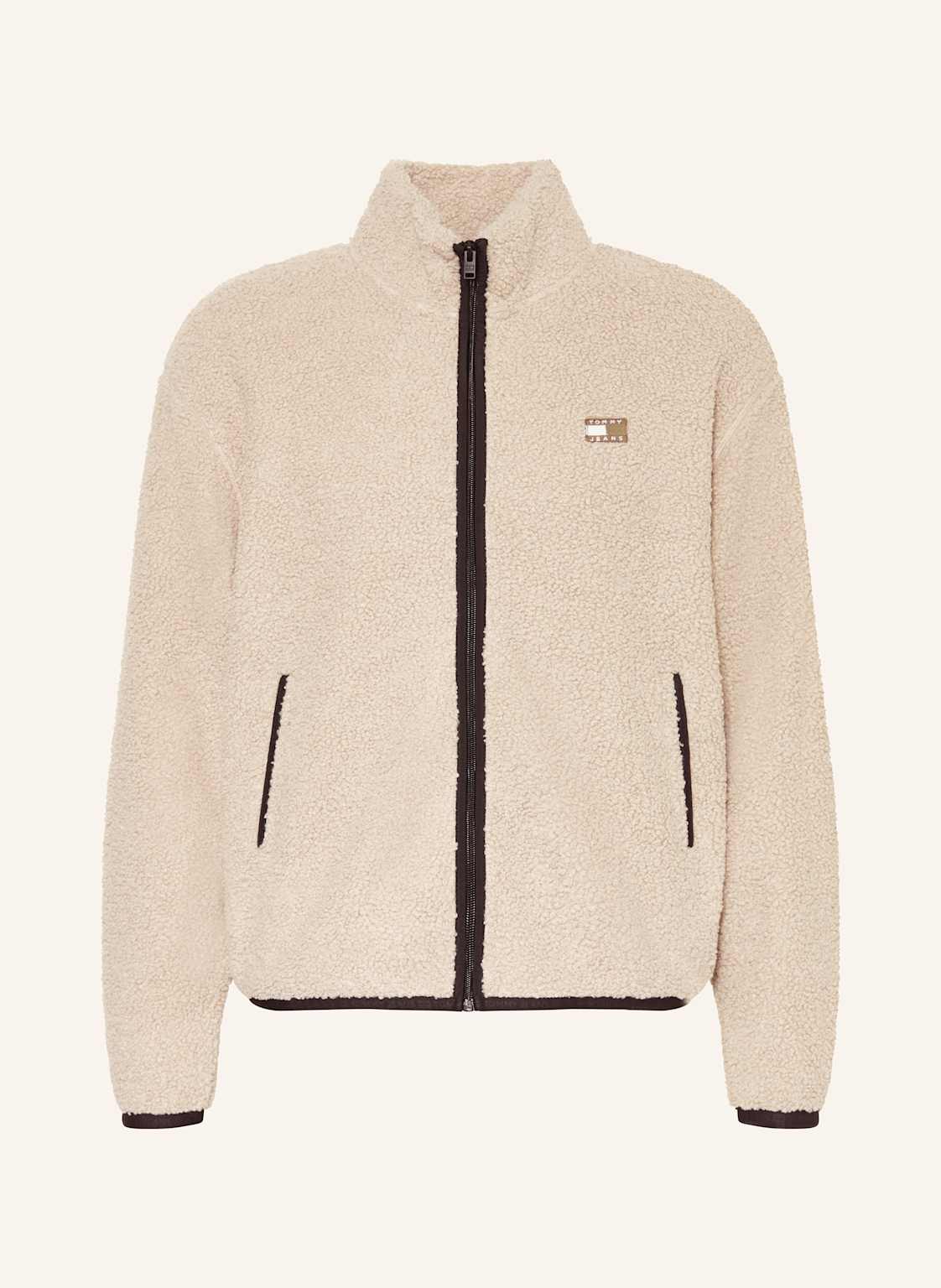Tommy Jeans Teddyfell-Jacke beige von Tommy Jeans