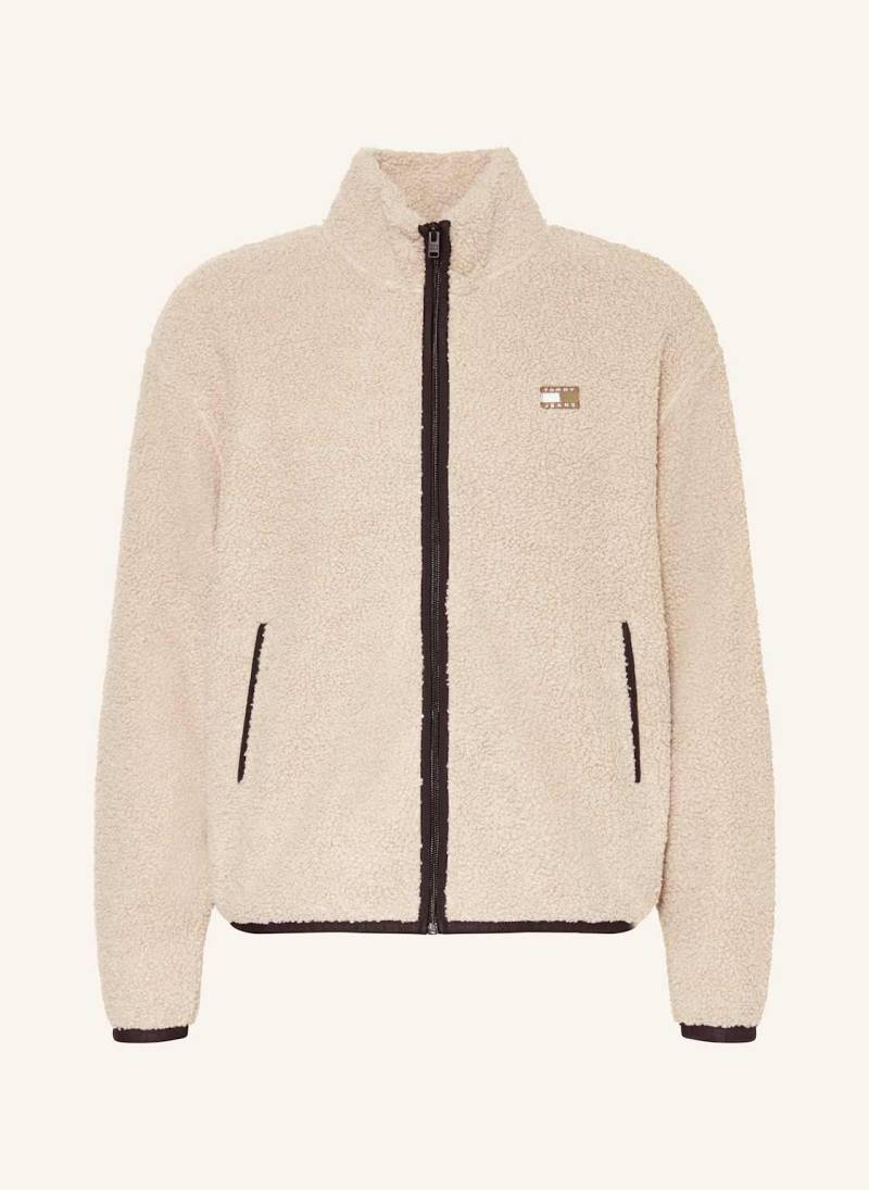 Tommy Jeans Teddyfell-Jacke beige von Tommy Jeans