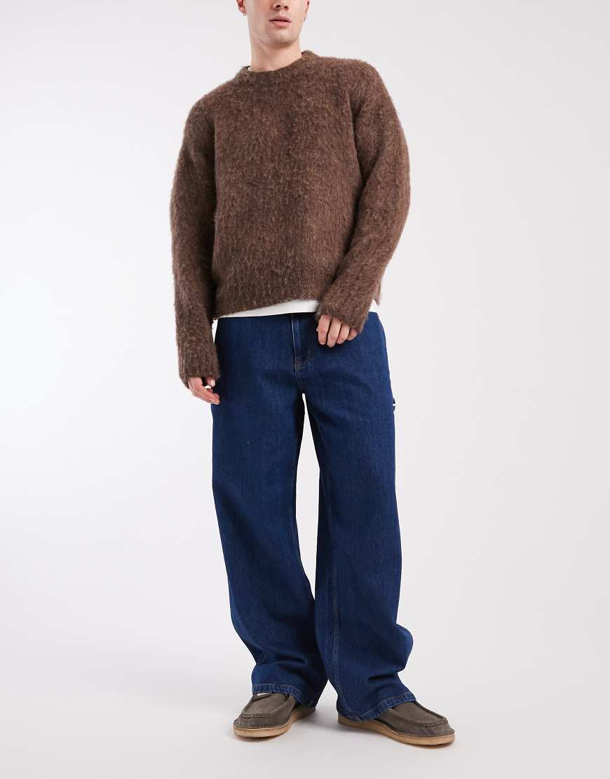 Tommy Jeans - Theo - Weite Jeans in dunkelblauer Waschung von Tommy Jeans