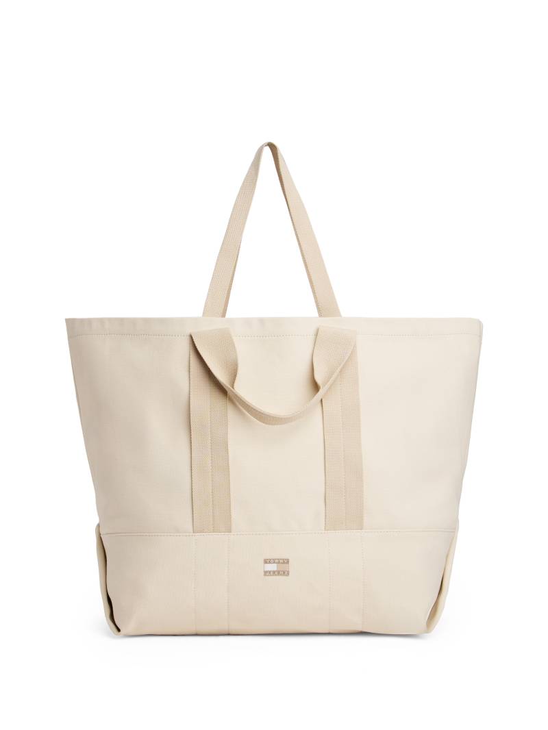 Tommy Jeans Tragetasche "TJW TOTE EDITION CANVAS", Damen Henkeltasche, Shopper, Schultertasche mit Logo-Schriftzug von Tommy Jeans