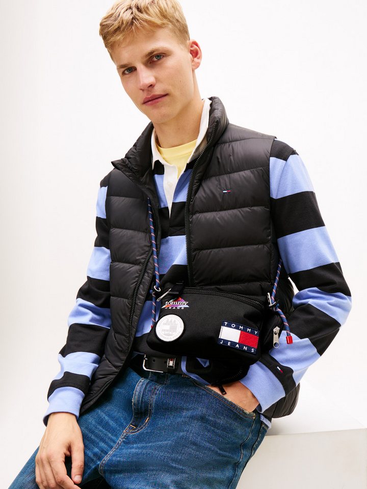 Tommy Jeans Umhängetasche TJM ARCHIVE TREK SACOCHE (2-tlg., Außentasche mit Reißverschluss), Damen Schultertasche, Tragetasche mit bunten Patches von Tommy Jeans