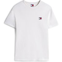 Tommy Jeans Unifarbenes T-Shirt aus Baumwolle mit Flag-Aufnäher in XL von Tommy Jeans