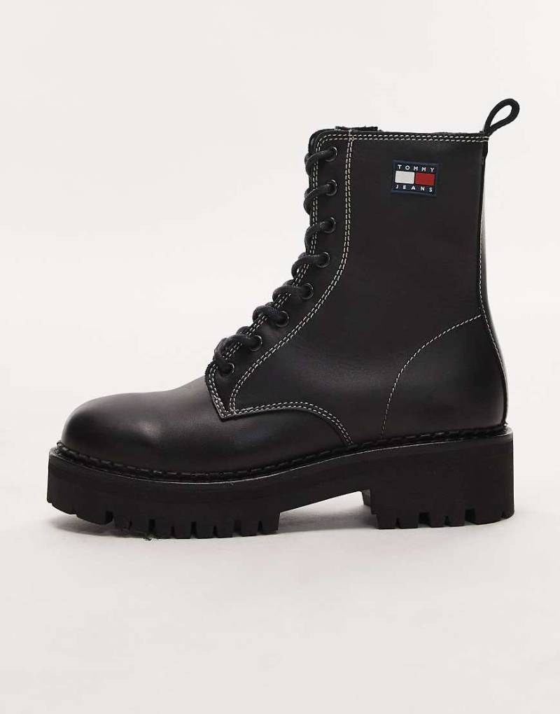 Tommy Jeans - Urban - Wanderstiefel zum Schnüren in Schwarz von Tommy Jeans