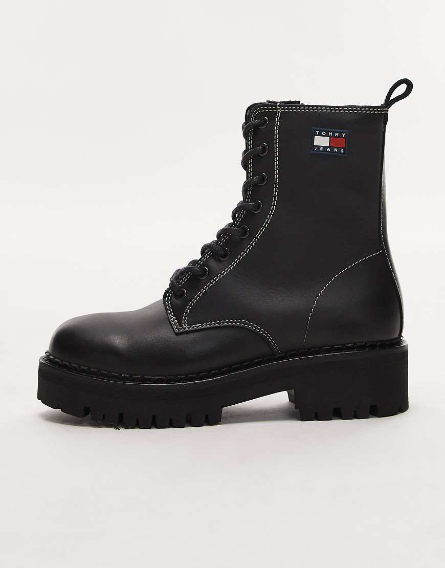 Tommy Jeans - Urban - Wanderstiefel zum Schnüren in Schwarz von Tommy Jeans