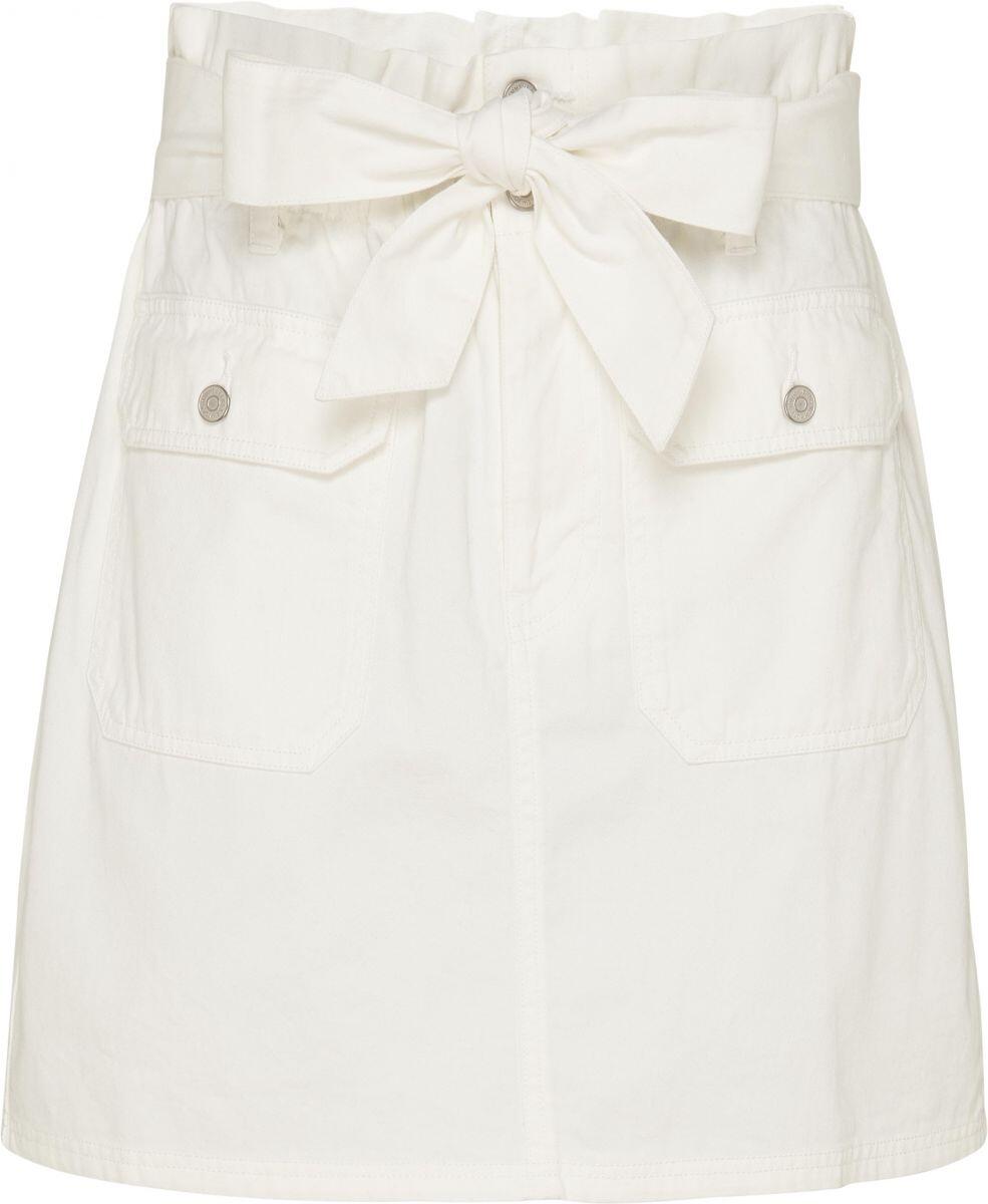 Tommy Jeans - Utility-Minirock mit Tommy-Badge weiß - Gr. - M von Tommy Jeans
