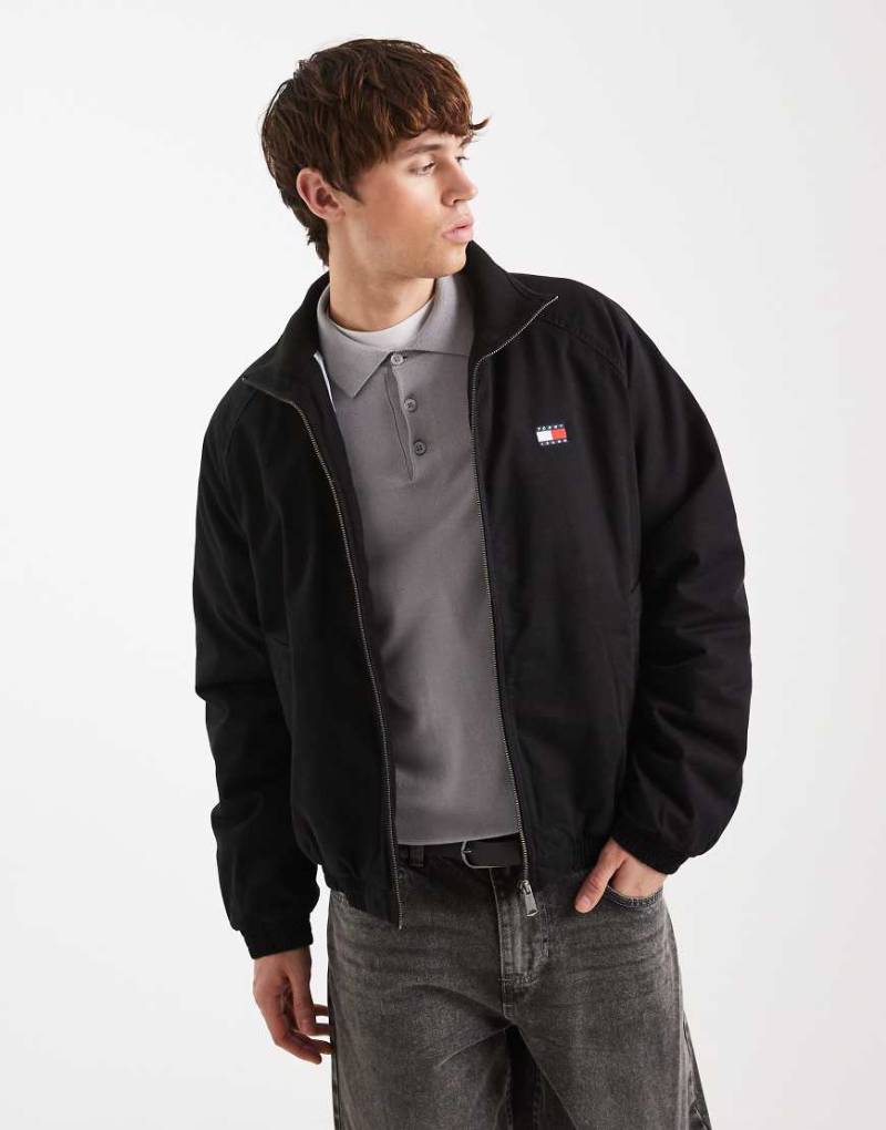 Tommy Jeans - Wattierte Jacke aus Twill in Schwarz von Tommy Jeans