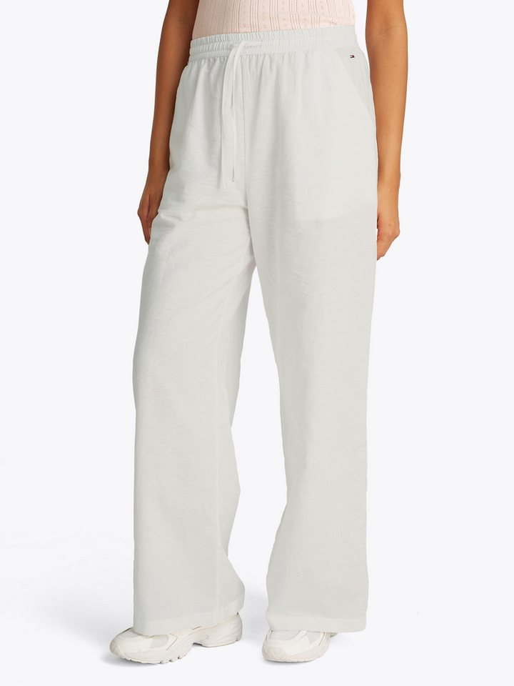 Tommy Jeans Webhose TJW LINEN PANT mit Logostickerei von Tommy Jeans