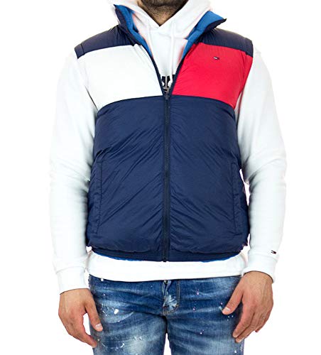 Tommy Jeans Weste Mann Reverse Weste L Blau von Tommy Jeans