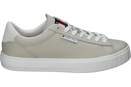 Tommy Jeans Damen Cupsole Sneaker Schuhe, Beige (Bleached Stone), 39 von Tommy Jeans