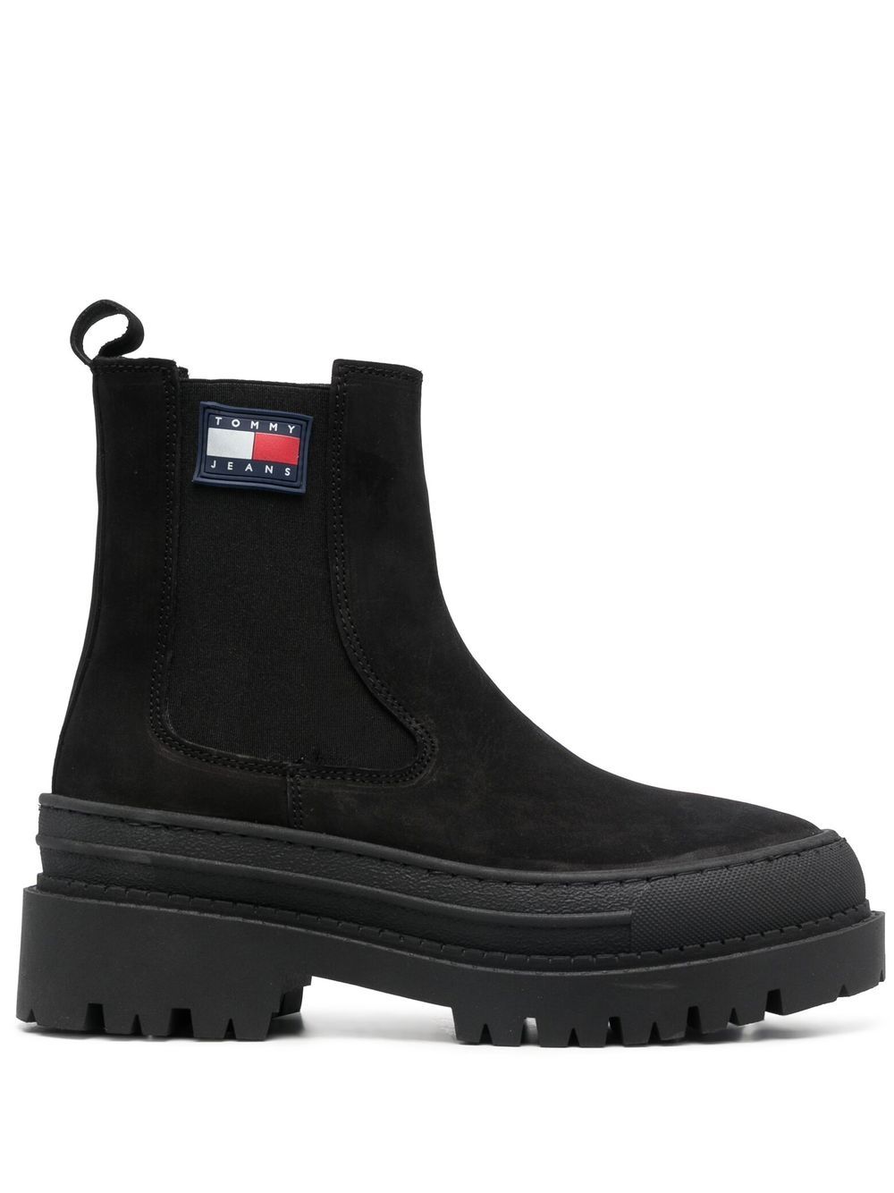 Tommy Jeans Stiefeletten mit Logo-Patch - Schwarz von Tommy Jeans