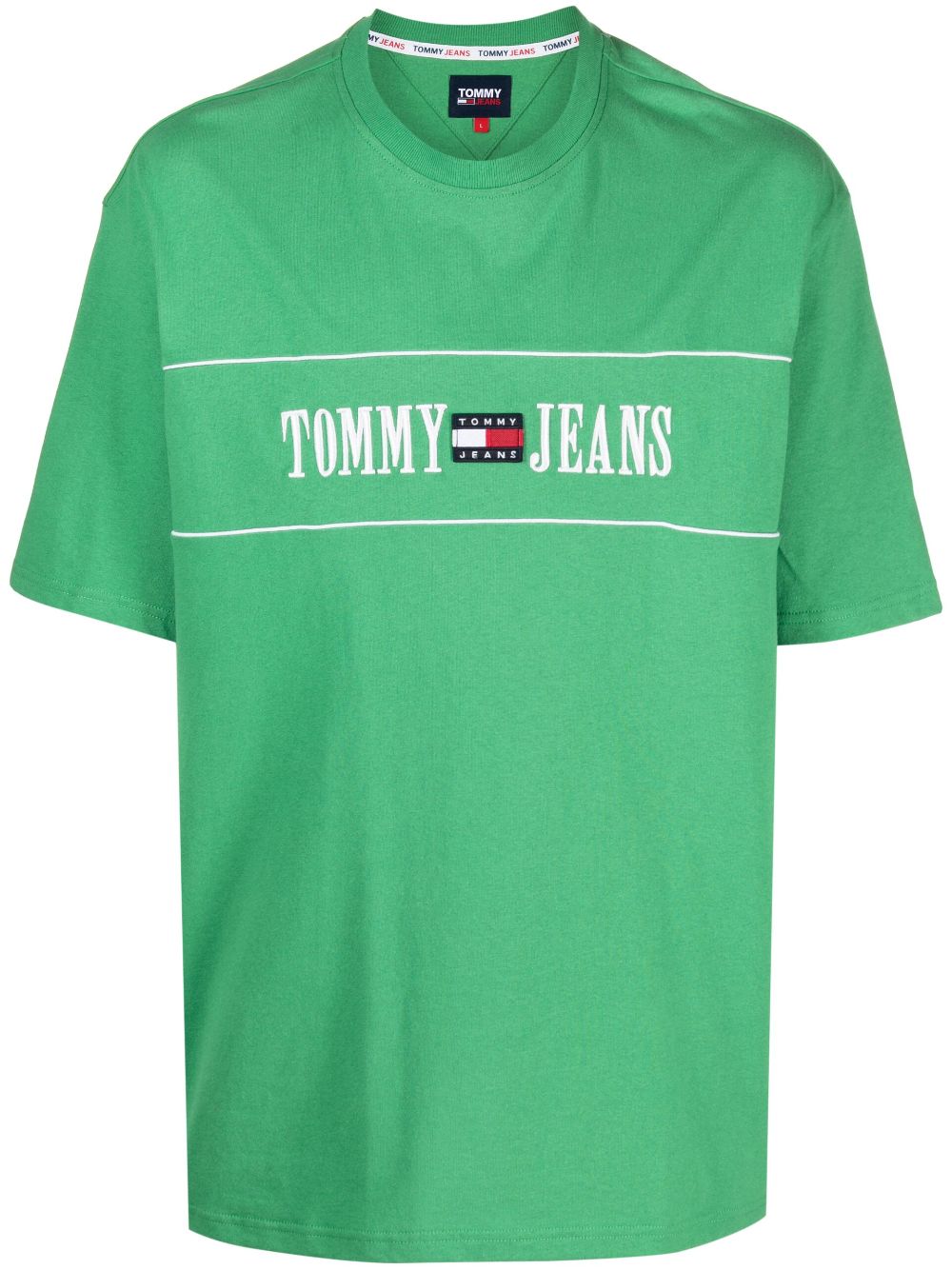 Tommy Jeans T-Shirt mit Logo-Print - Grün von Tommy Jeans