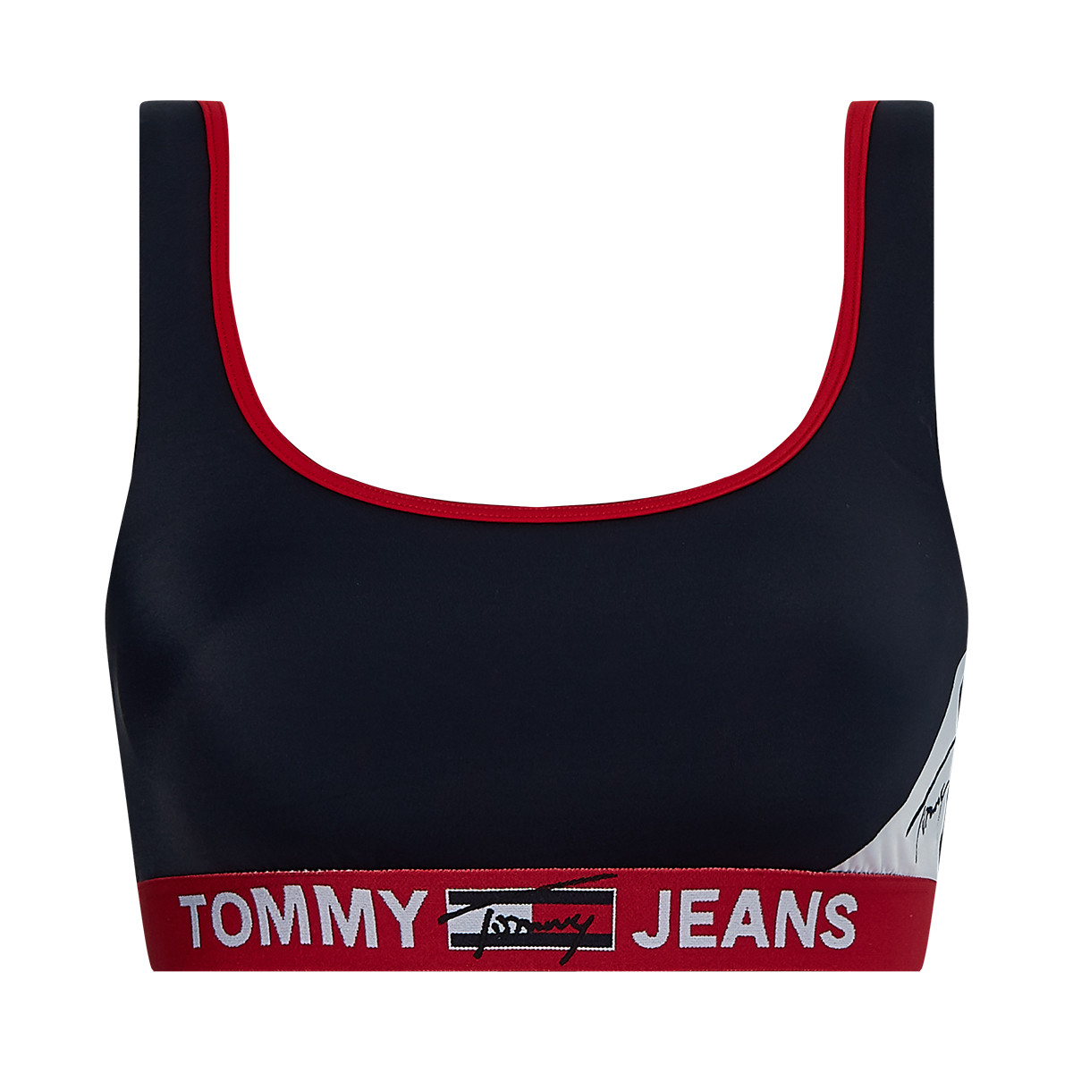 Tommy Hilfiger Bralette Bikini Oberteil, Farbe: Schwarz, Größe: S, Damen von Tommy hilfiger