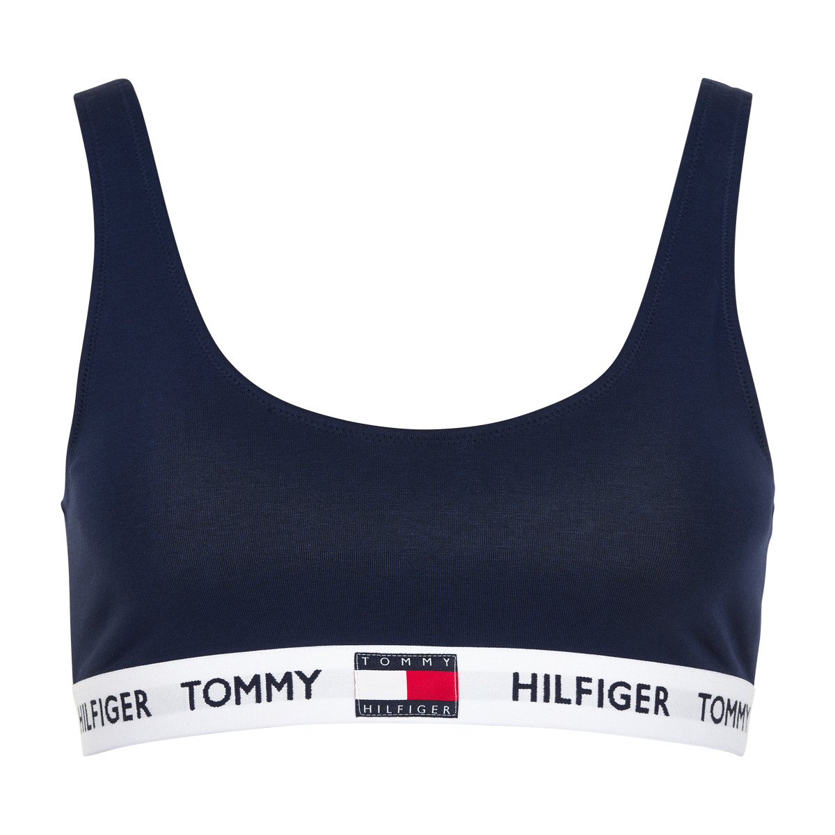 Tommy Hilfiger Bralette Oberteil, Farbe: Blau Blazer, Größe: L, Damen von Tommy hilfiger