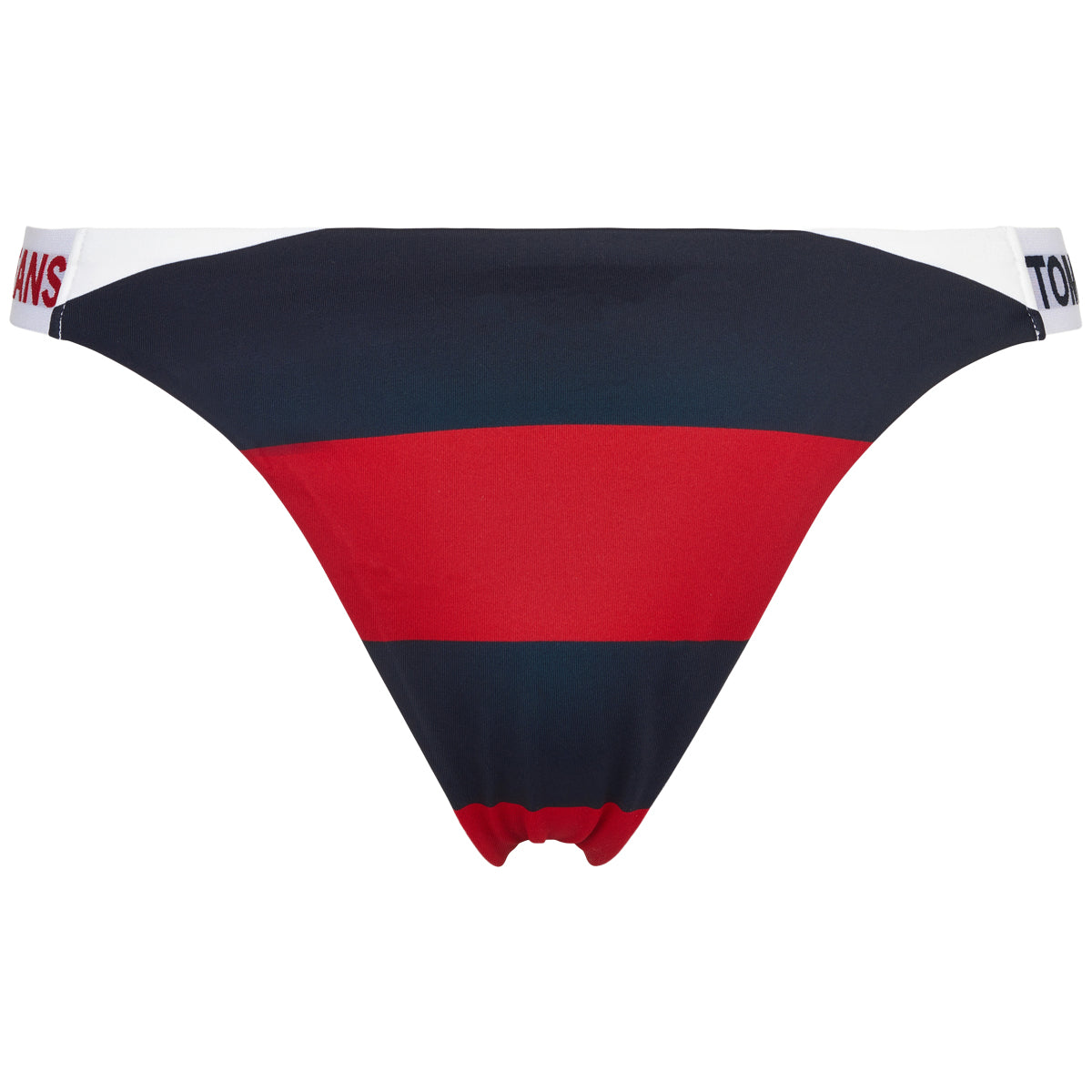 Tommy Hilfiger High Leg Cheeky Bikini Hose, Farbe: Rugby Stripe, Größe: XS, Damen von Tommy hilfiger