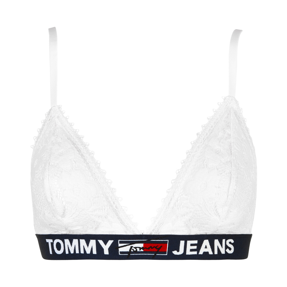 Tommy Hilfiger Lingerie Unlinted Triangle BH Ohne Bügel, Farbe: Weiß, Größe: M, Damen von Tommy hilfiger