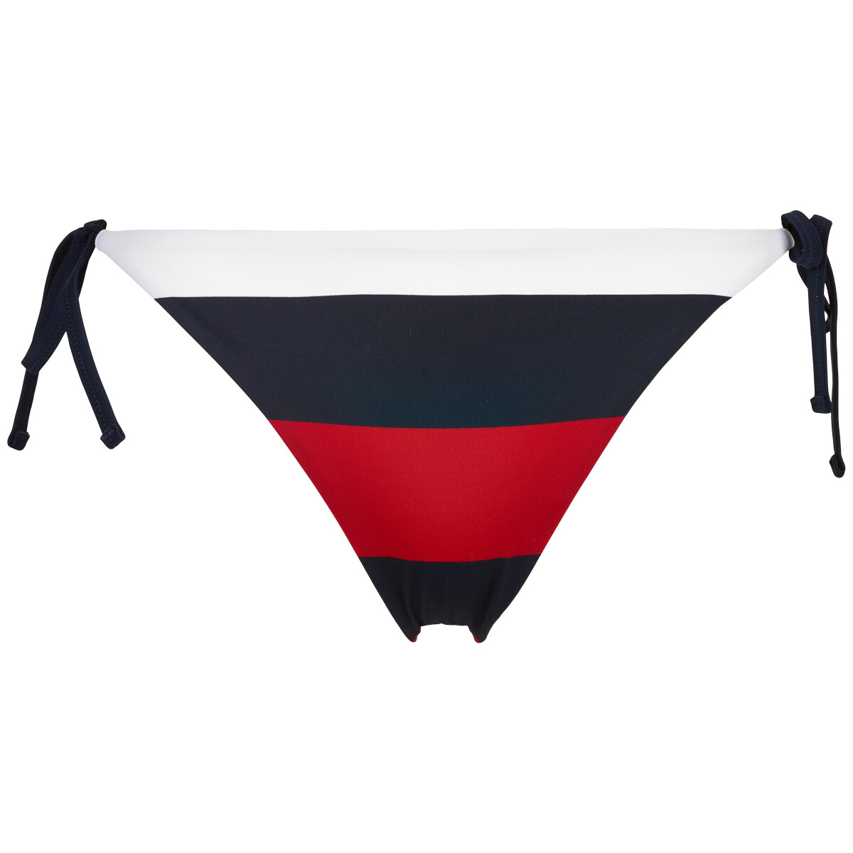 Tommy Hilfiger Side Tie Cheeky String Slip Bikini Hose, Farbe: Rugby Stripe, Größe: S, Damen von Tommy hilfiger