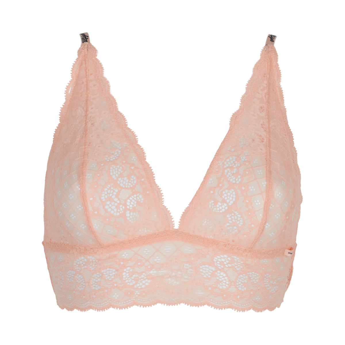 Tommy Hilfiger Triange Bralette BH, Farbe: Delicate Rot, Größe: L, Damen von Tommy hilfiger