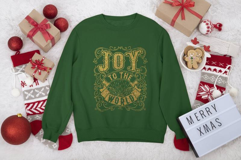 Joy To The World Weihnachtspullover, Weihnachtsgeschenk Tsc110 von TommysShirtCreations