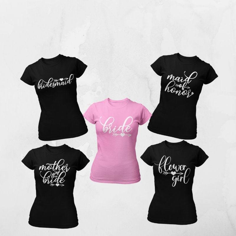 Junggesellinnenabschied T-Shirt, Braut Brautjungfer Passende Braut-T-Shirts Tsc149 - Tsc154 Geschenk Für Papa von TommysShirtCreations