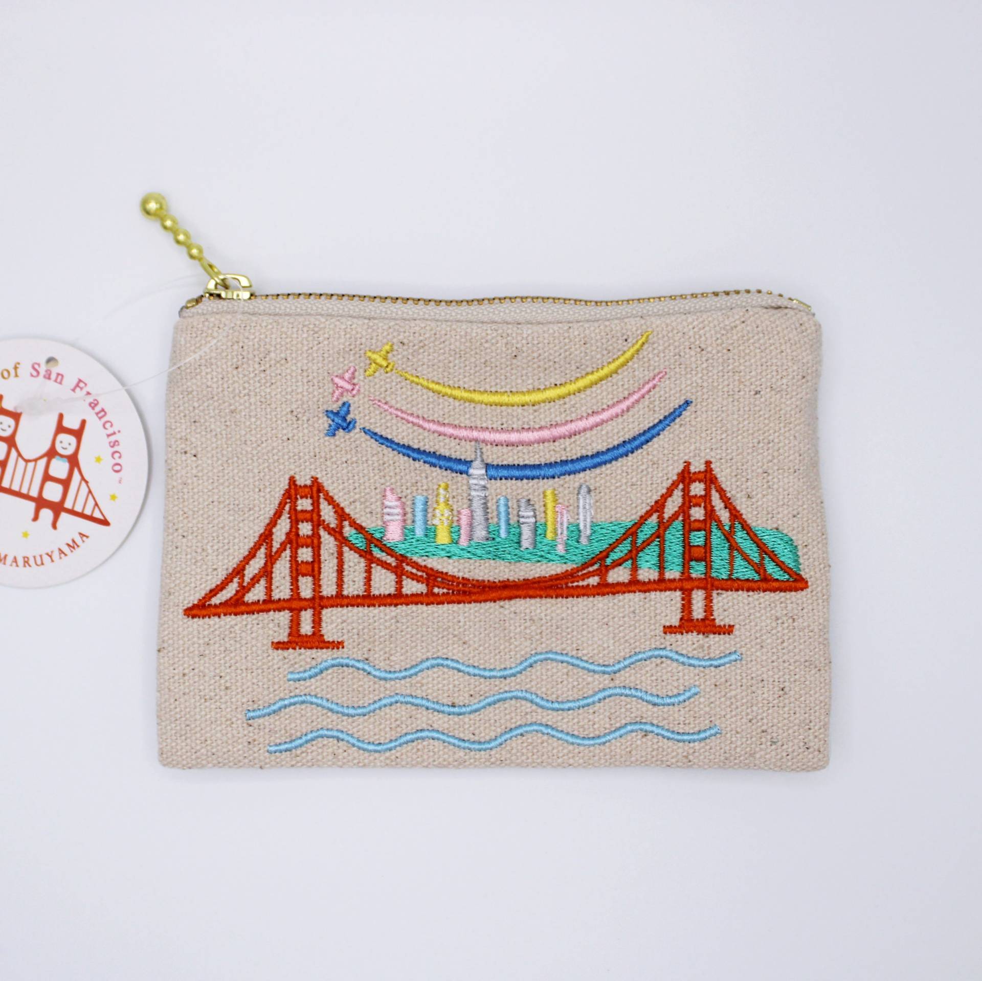 Bestickte San Francisco Blue Angels Geldbörse von TomokoMaruyama