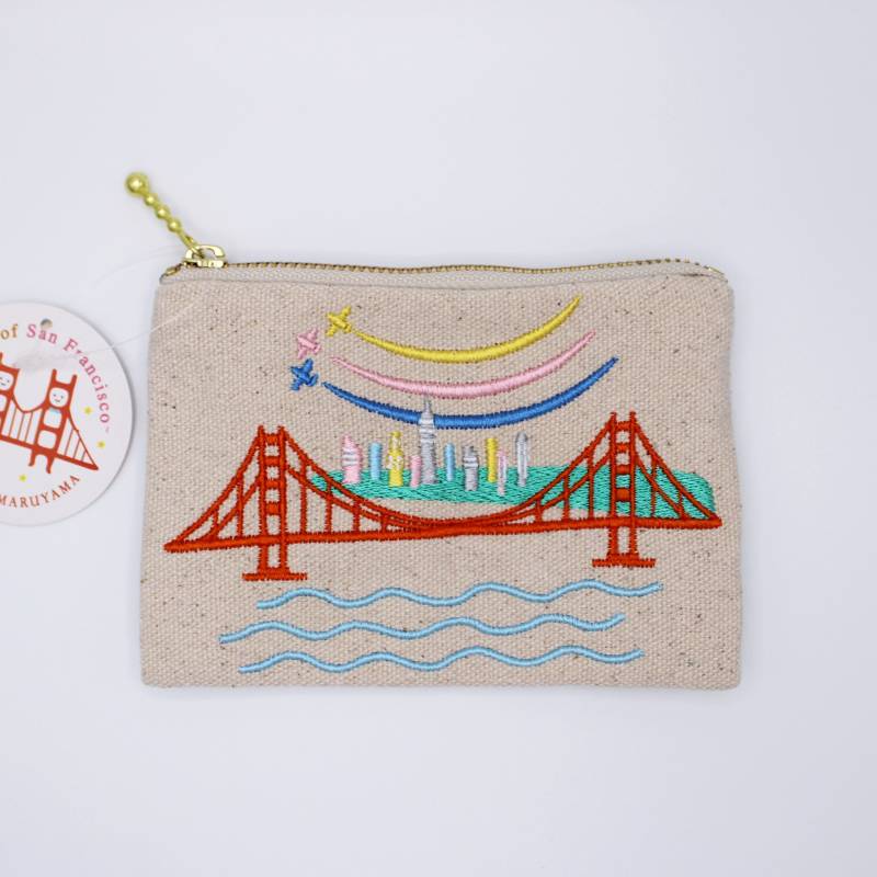 Bestickte San Francisco Blue Angels Geldbörse von TomokoMaruyama