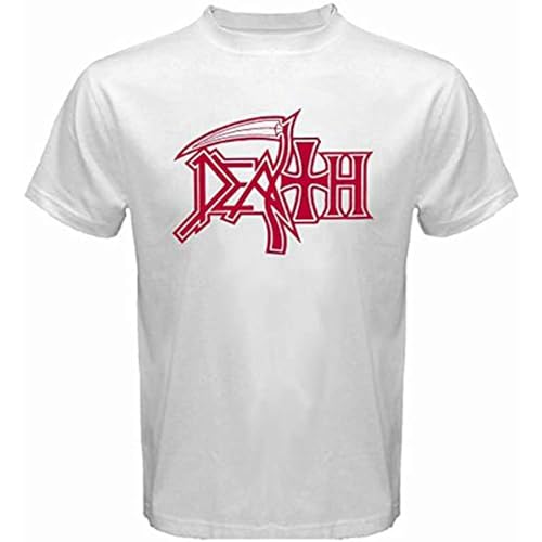 Death Metal Rock Band Men's T-Shirt White 3XL von Tomorrow is More Exciting