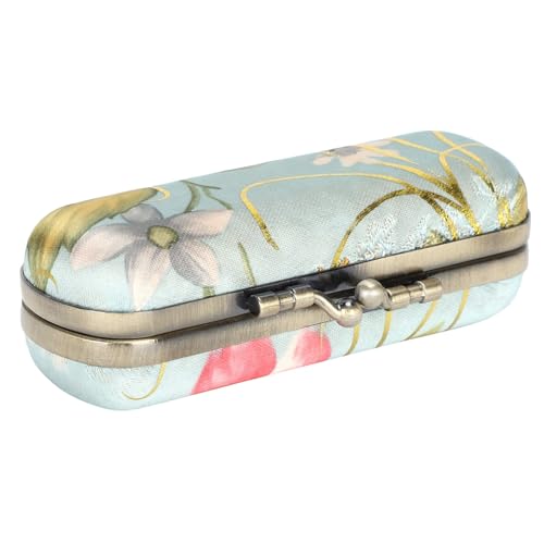 Lippenstiftetui, Vintage Stickmuster Lippenstift Etui Halter mit Spiegel, Kosmetikaufbewahrungen Make up Reiseetuis Organizer Tasche von Tomotato