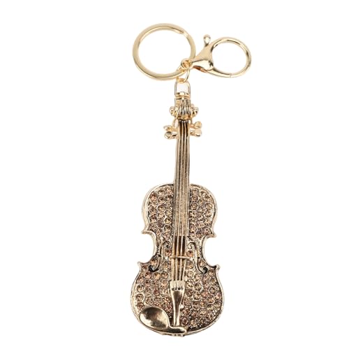 Tomotato Violine Schlüsselanhänger Musikinstrument Anhänger, Zinklegierung Schlüsselring Dauerhafter Unisex Schmuck für Musiker idee Geburtstag Partys Acces (Rosa) von Tomotato