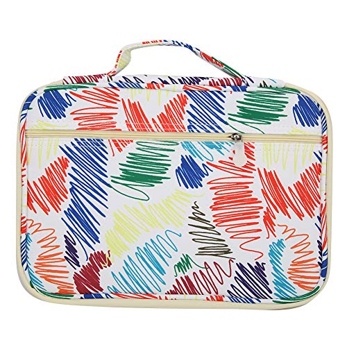 Tomotato Zeichenetui Organizer, Kunststoff-Reißverschluss Aufbewahrungstasche für 96 Bleistifte und 72 Filzstifte, wasserdichte Kunststoffhülle für Künstler Studenten Schreibmateri (96 Colors) von Tomotato