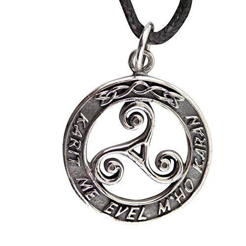 Amulett Dreierwirbel Triskele im Ring 925 Sterling Silber von Toms-Silver