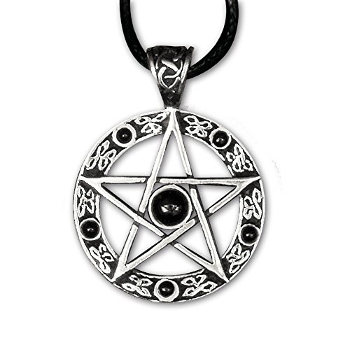 Anhänger Black Pentagramm 925 Sterling Silber mit Onyx von Toms-Silver