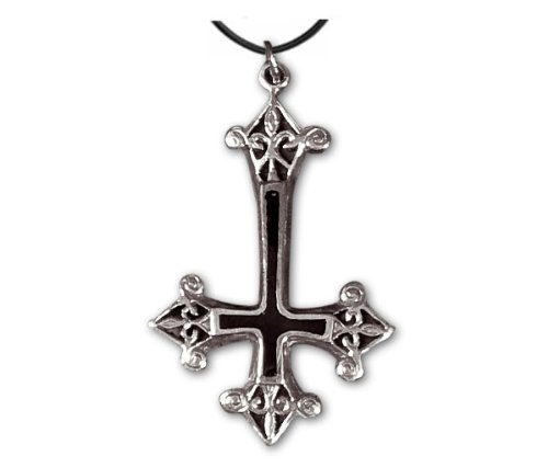 Anhänger umgekehrtes Kreuz Gothic Cross Edelstahl von Toms-Silver