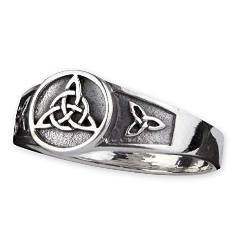 Ring Keltischer Knoten Dreierknoten 925 Sterling-Silber Höhe 0,9cm (59 (18.8)) von Toms-Silver