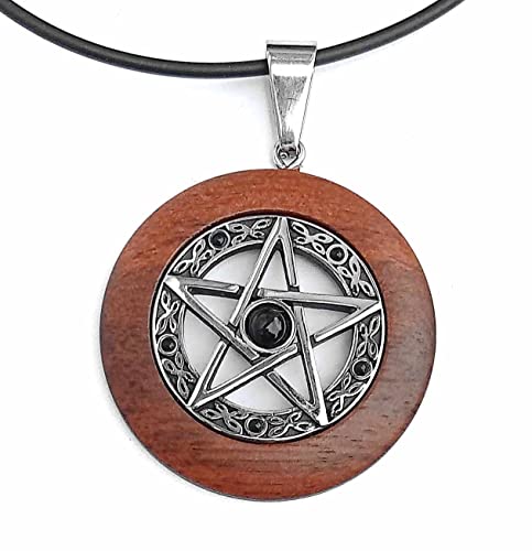 Toms-Silver Anhänger Black Pentagramm Edelstahl mit Onyx und Holz Walnuss Toms-Silver Anhänger Black Pentagramm Edelstahl mit Onyx und Holz Walnuss von Toms-Silver