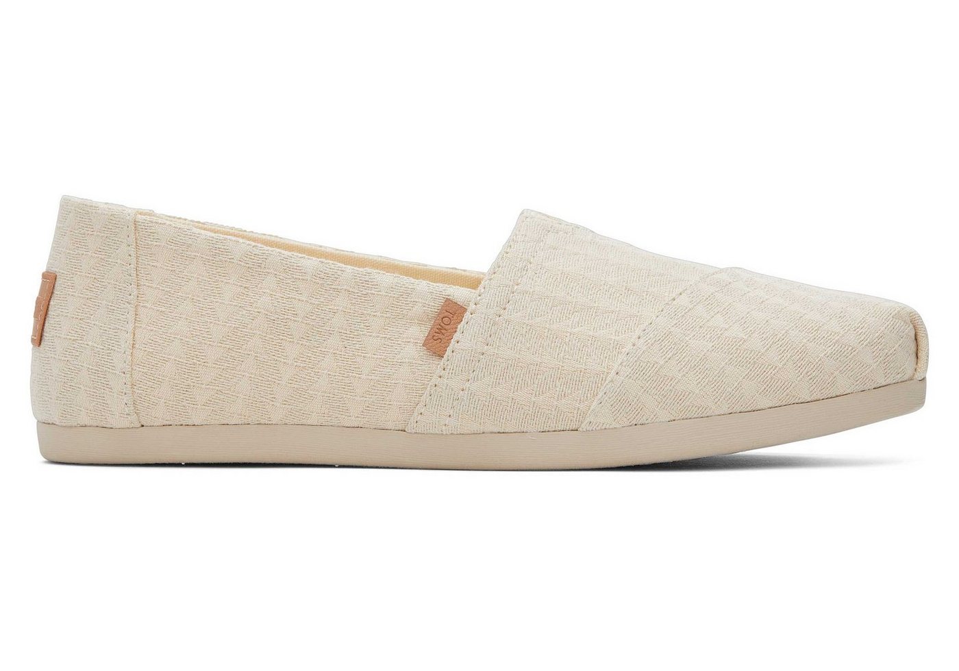TOMS Alpargata schwarze Dreiecks-Webmuster Espadrille von Toms