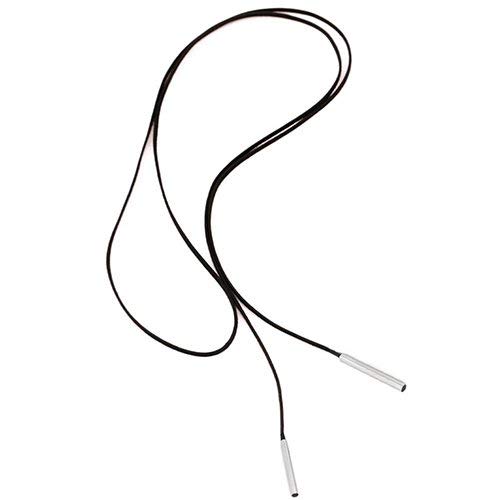 Tomsey® Wildleder-Halskette, Halsband, Boho-Stil, silberfarben, mit Quasten, A139 von Tomsey