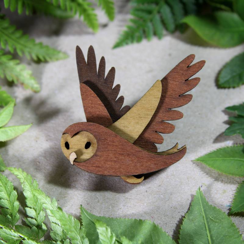 Eulen Brosche - Woodland Kollektion von TomskyStore