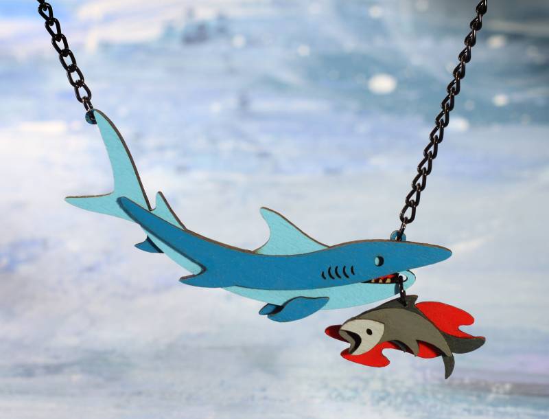 Hai/Köder Halskette - Ocean Kollektion von TomskyStore