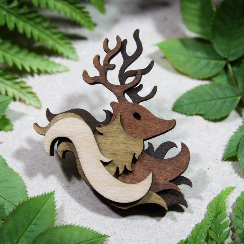 Hirsch Brosche - Wald Sammlung Hirsch Brosche - Wald Sammlung von TomskyStore