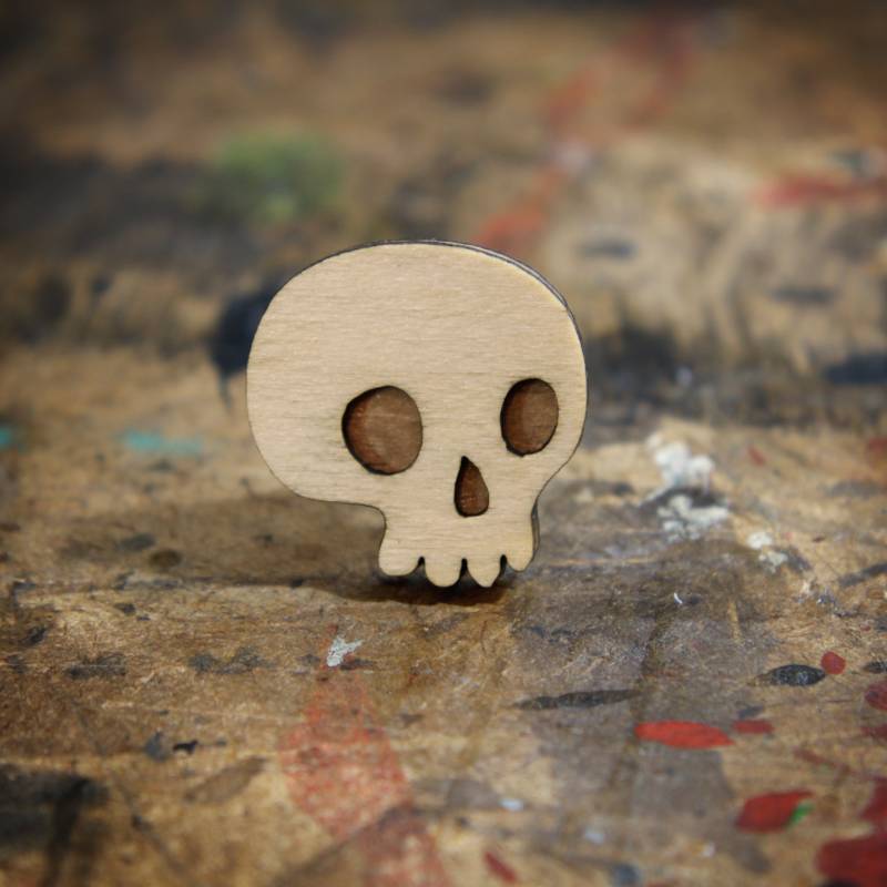 Mini Totenkopf Brosche - Skelly Kollektion von TomskyStore
