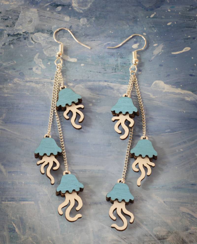 Quallen Schwarm Ohrringe - Ocean Kollektion von TomskyStore