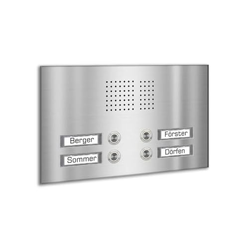 Tomtec Mehrfamilienklingel Unterputz mit Namensschildern zum Beschriften Tomtec Mehrfamilienklingel Unterputz mit Namensschildern zum Beschriften von Tomtec