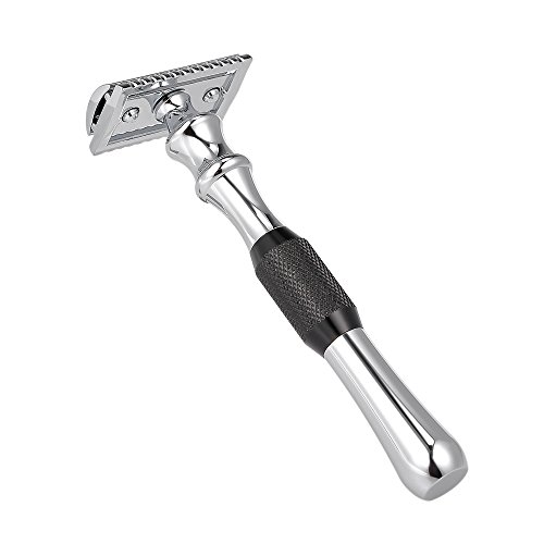 Tomvorks Doppelkantensicherheit Rasiermesser, Manual -Rasierrasierung aus Edelstahl für Männer, die Rasierer, Leichte Tragbare Mini -Größe, Rotbares Design, Geeignet für Salon oder von Tomvorks