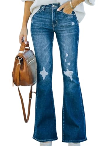Tomwell Damen Jeanshose Mode High Waist Pant Blau Weite Bein Boyfriend Stretch Skinny Jeans Hosen Vintage Lässig Straight Denim Pants A Blau3 XXL Tomwell Damen Jeanshose Mode High Waist Pant Blau Weite Bein Boyfriend Stretch Skinny Jeans Hosen Vintage Lässig Straight Denim Pants A Blau3 XXL von Tomwell